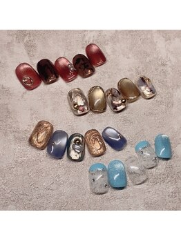 nail salon amo 【4/15 NEW OPEN(予定)】 の写真/《完全個室のプライベートサロン》定額メニューあり!ネイルが初めての方やデザインが決まってない方も◎