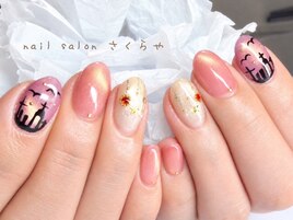甘カワハロウィン☆ピンクネイル
