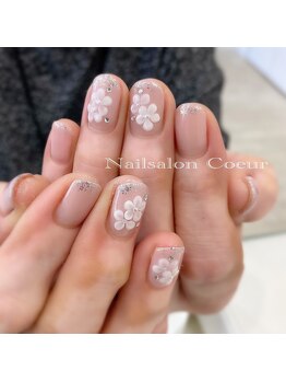 ネイルサロン クール(Nailsalon Coeur)/フラワーネイル シンプル