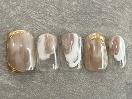 ニュアンス　マーブルネイル
