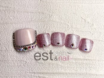 エストラッシュアンドネイル 銀座店(est lash&nail)/フットチェーンマグネットネイル