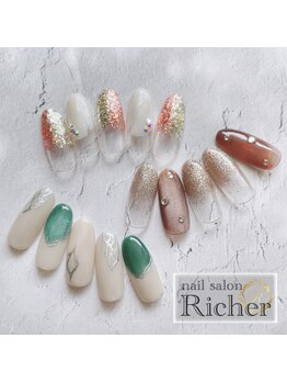 エスフィーネイルサロン リシェル(Esfy nailsalon Richer)/2024,8月 定額デザイン