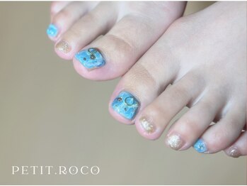 フットネイ10本アート