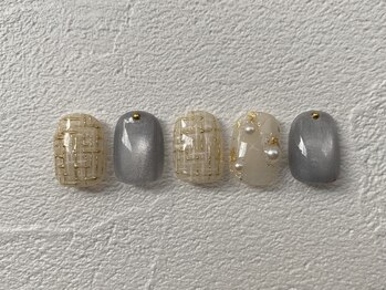 ピース(PEACE)/ニュアンスネイル　ツイード