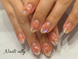 埋め尽くし×オーロラ×ワイヤー