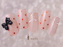 アイネイルズ 町田店(I nails)/ハートホロリボンネイル9480円