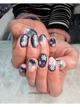 コラソンネイル(corazon nail)/HAND☆120分☆雪の結晶ネイル