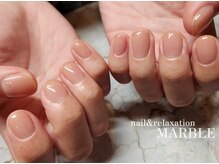 ネイルアンドリラクゼーション マーブル(MARBLE)/メンズワンカラージェル￥4,550