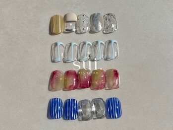 スイ(sui.)の写真/【定額デザインコースあり♪】ニュアンス系定額ネイル多数取り揃えております★デザインにお悩みの方にも◎