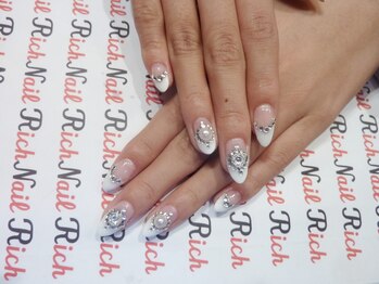 ネイル リッチ(Nail Rich)/ホワイトフレンチ４５００円