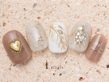 アイネイルズ 町田店(I nails)/サマージュエリーネイル11500円