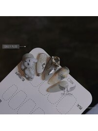 神秘グラデ×アートストーン