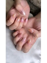 レオネイル(reo_nail)/桃ネイル