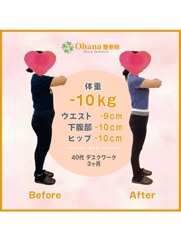 オハナ整骨院(Ohana整骨院)/40代　-10キロダイエット