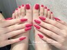 【Foot+Handセット】ワンカラーorフラッシュネイル 9500円