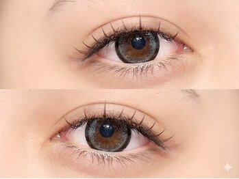 フィレール(Filer)の写真/ブラウンエクステで目元から垢抜け*色素薄い系や透明感がお好きな方にオススメ♪ポイントやMIXにも対応可