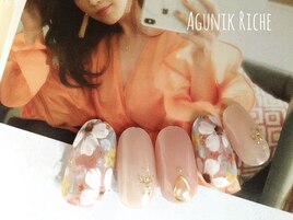 【フラワーネイル】