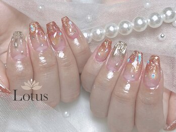 ロータス ネイルアンドアイラッシュ(Lotus)/キラキラワンホンネイル