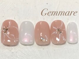 大人花柄ネイル