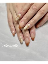 マーベイユ(Merveille)/チェック×フレンチネイル