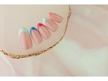 ヴァンネイル(VINGT NAIL nail&eye beauty)/カラーフレンチ