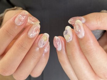 アイネイルズ 渋谷店(I nails)/【Karin.m】ぷっくりホワイト