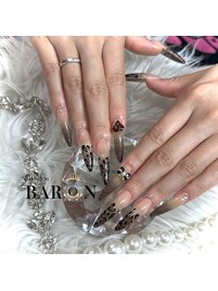 ヒョウ柄グラデ☆