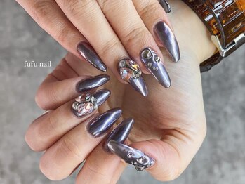 フフネイル(fufu nail)/つやんミラーネイル