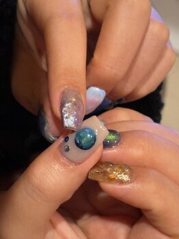 ウム(ium)/惑星ネイル○img落とし込み.