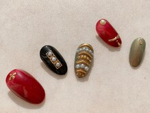 ネイルサロン ソウ 京橋店(Nail Salon Sou)/ゴールド×パール