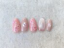 桜ネイル　￥９０００