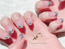 ガラスフレンチネイル 麻布十番 