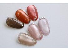 ネイルサロン ブランアンジュ(Blanc Ange)/微粒子マグネット・アート付き