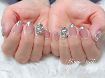フローラネイル(Flora Nail)/ガラスフレンチ