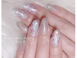 桜ホロネイル1