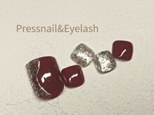 プレス ネイルアンドアイラッシュ(PRESS NAIL&EYELASH)/【フット】定額※オフ込￥9800