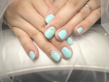 夏先取り♪爽やかミントネイル