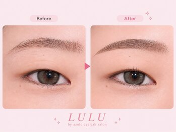 ルルバイアズール 草加店(LULU by azule)の写真/[眉毛が上手く書けない…]顔の最重要ポイントをプロの手で目元の印象が美しく変身♪まつパと同時施術が可能