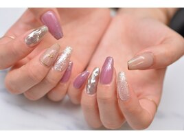 うねうねミラーネイル 9295円