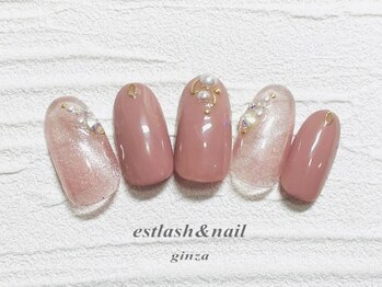エストラッシュアンドネイル 銀座店(est lash&nail)/マグネットネイル　ギャラクシー