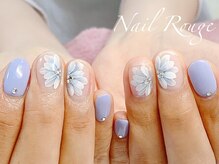 ネイルルージュ(Nail Rouge)/花ネイル　ブライダルネイルにも