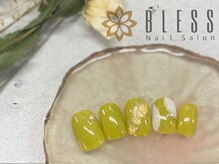 ネイルアンドアイラッシュ ブレス エスパル山形本店(BLESS)/ピスタチオカラーのニュアンス♪