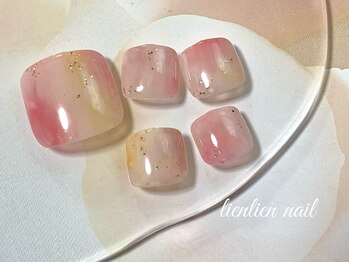 リアンリアン(lien lien de felicite nail)/春フットネイル