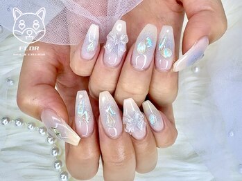 フロル(FLOR)/水色チーク　オーロラネイル