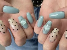 ゆびノさき/ドット×シルバーパーツ