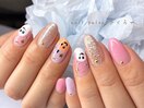 大人のカボチャ&おばけネイル♪