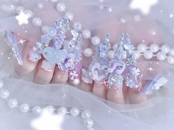 リンネイル 新大久保店(Rin Nail)の写真/[流行など豊富なアートネイルに対応OK/お色は1000色から選べる♪]ハイセンス＋低コスパでネイルが楽しめる