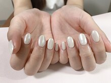 モグネイル(Mogunail)/サテンネイル　上品大人ネイル