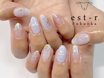 エストアール 博多口店(est-r.)/【フラワーネイル】【花アート】