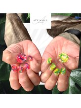 アヤネイルズ アンド アイラッシュ(AYA NAILZ.＆Eyelash)/カラフルネオンカラーネイル